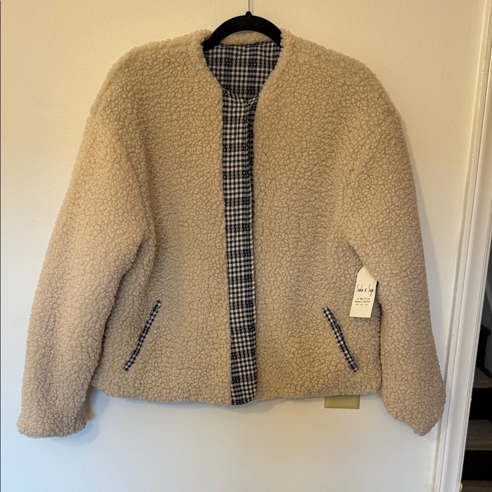 Sadie & Sage Tan Teddy Jacket